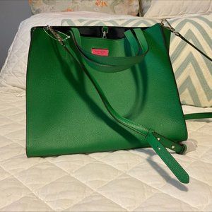 Green Kate Spade large tote bag